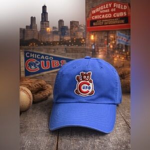 Vintage Chicago Cubs Cooperstown Collection Fitted Hat Twins Enterprise Bear Cub
